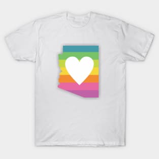 Arizona Rainbow Heart T-Shirt